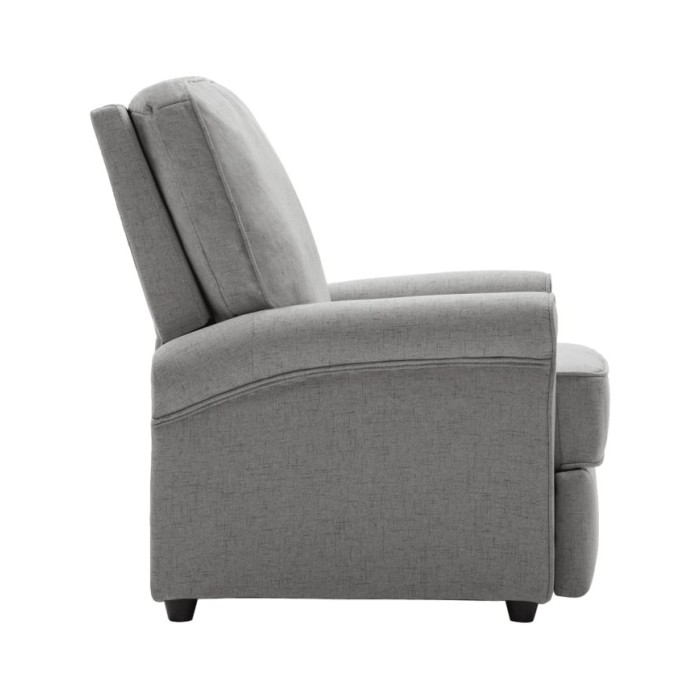 Fauteuil TV inclinable électrique Gris clair Tissu