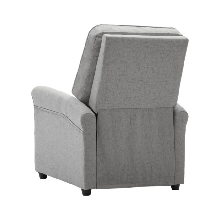Fauteuil TV inclinable électrique Gris clair Tissu