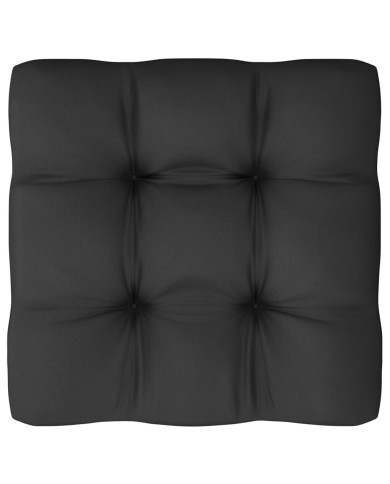Salon de jardin 8 pcs avec coussins Blanc Bois de pin massif