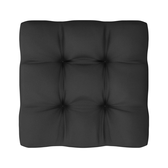Salon de jardin 8 pcs avec coussins Blanc Bois de pin massif