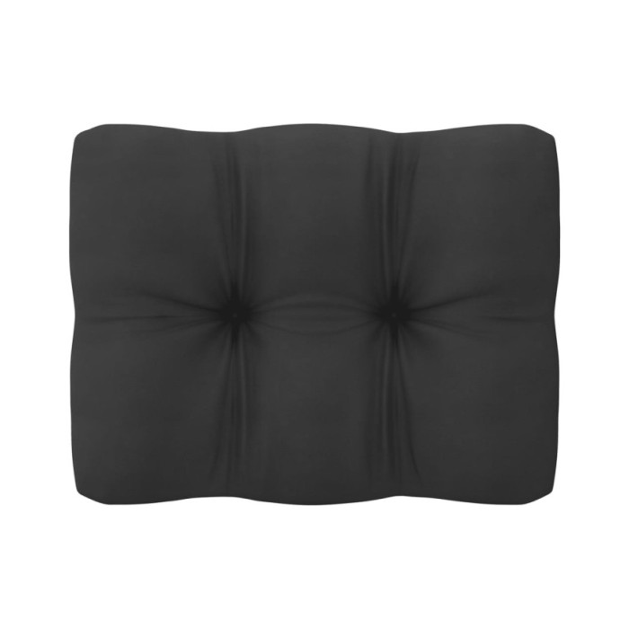Salon de jardin 6 pcs avec coussins Blanc Bois de pin massif