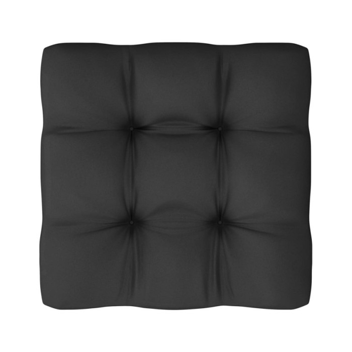 Salon de jardin 6 pcs avec coussins Blanc Bois de pin massif