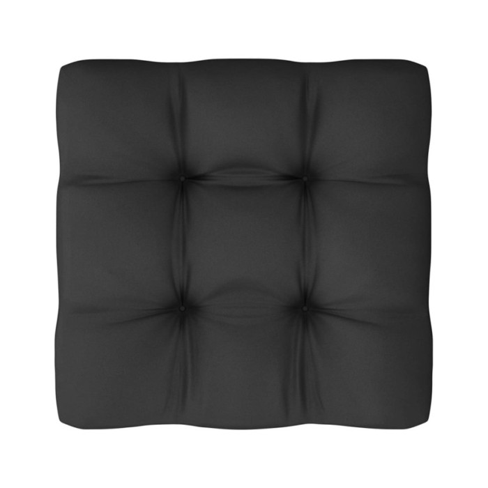 Salon de jardin 10 pcs avec coussins Blanc Bois de pin massif