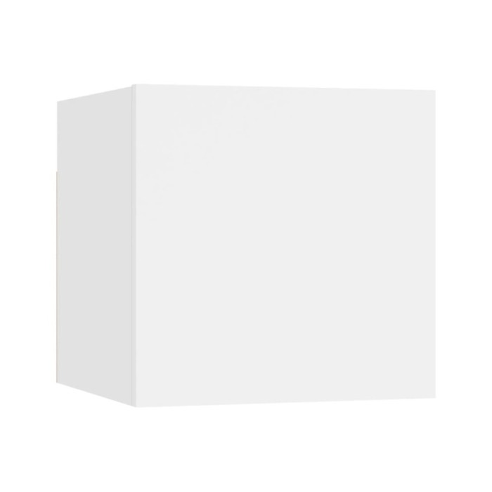 Ensemble de meuble TV 5 pcs Blanc Aggloméré