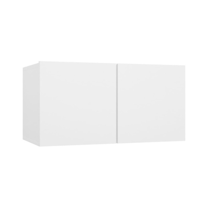 Ensemble de meuble TV 5 pcs Blanc Aggloméré