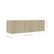 Ensemble de meubles TV 8 pcs Chêne sonoma Aggloméré 