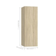 Ensemble de meubles TV 8 pcs Chêne sonoma Aggloméré 