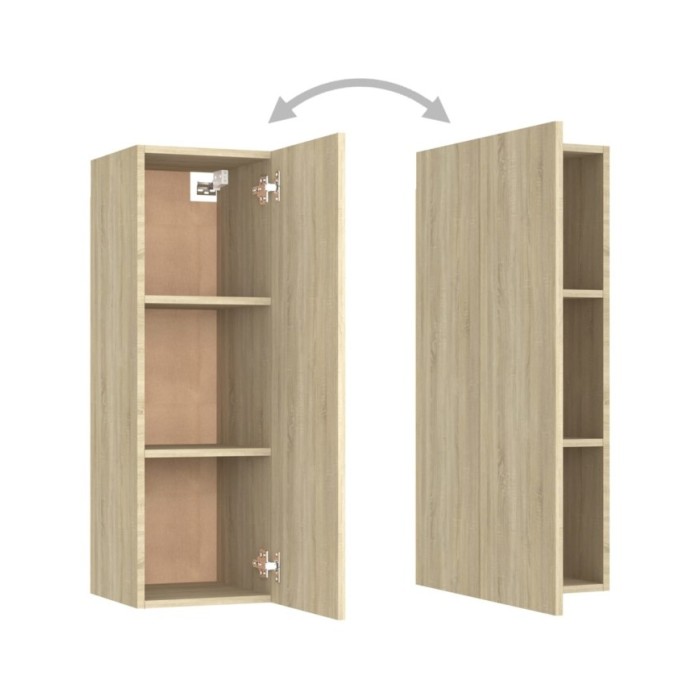 Ensemble de meubles TV 8 pcs Chêne sonoma Aggloméré 