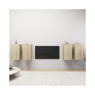 Meubles TV 4 pcs Chêne sonoma 30,5x30x60 cm Aggloméré
