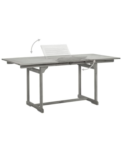 Ensemble de salle à manger de jardin 5 pcs Bois d'acacia massif