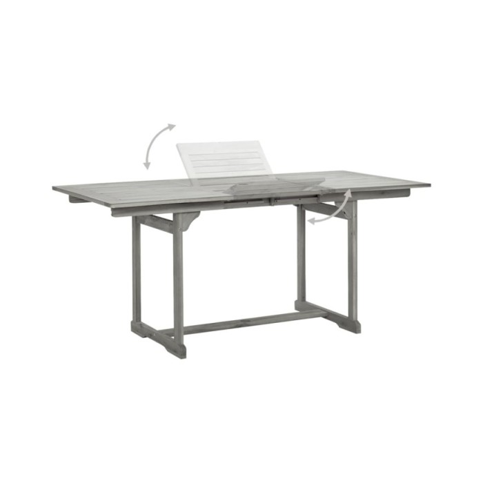Ensemble de salle à manger de jardin 5 pcs Bois d'acacia massif