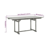 Ensemble de salle à manger de jardin 5 pcs Bois d'acacia massif