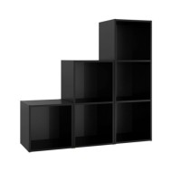 Ensemble de meubles TV 3 pcs Noir brillant Aggloméré