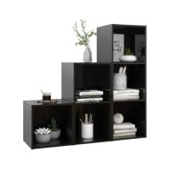 Ensemble de meubles TV 3 pcs Noir brillant Aggloméré
