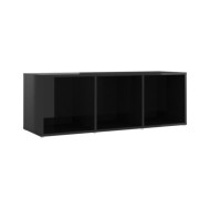 Ensemble de meubles TV 3 pcs Noir brillant Aggloméré