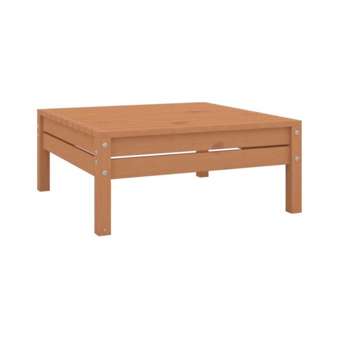 Salon de jardin 5 pcs Bois de pin massif Marron miel