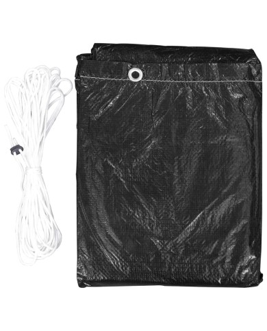 Housses de balancelle 2 pcs 6 œillets 135x105x175 cm