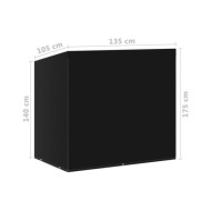 Housses de balancelle 2 pcs 6 œillets 135x105x175 cm