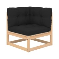 Salon de jardin 7 pcs avec coussins Bois de pin massif