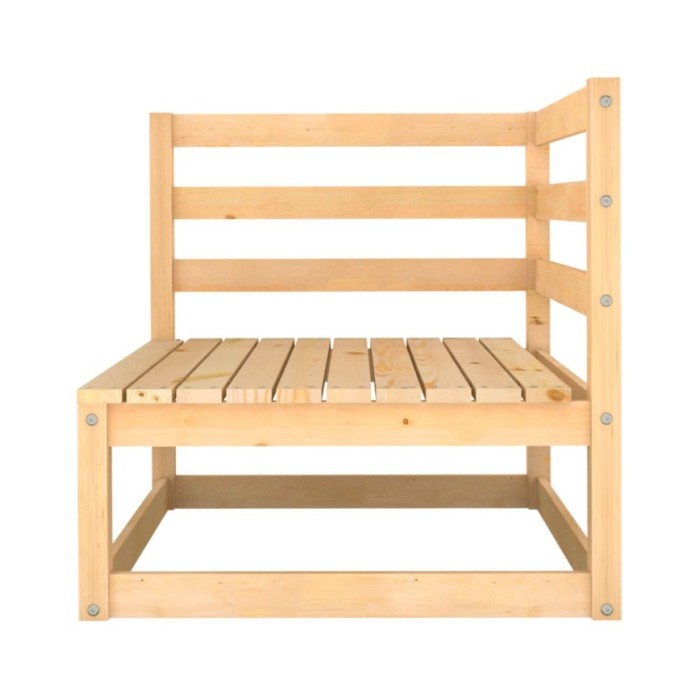 Salon de jardin 10 pcs avec coussins Bois de pin massif
