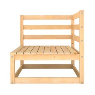 Salon de jardin 10 pcs avec coussins Bois de pin massif