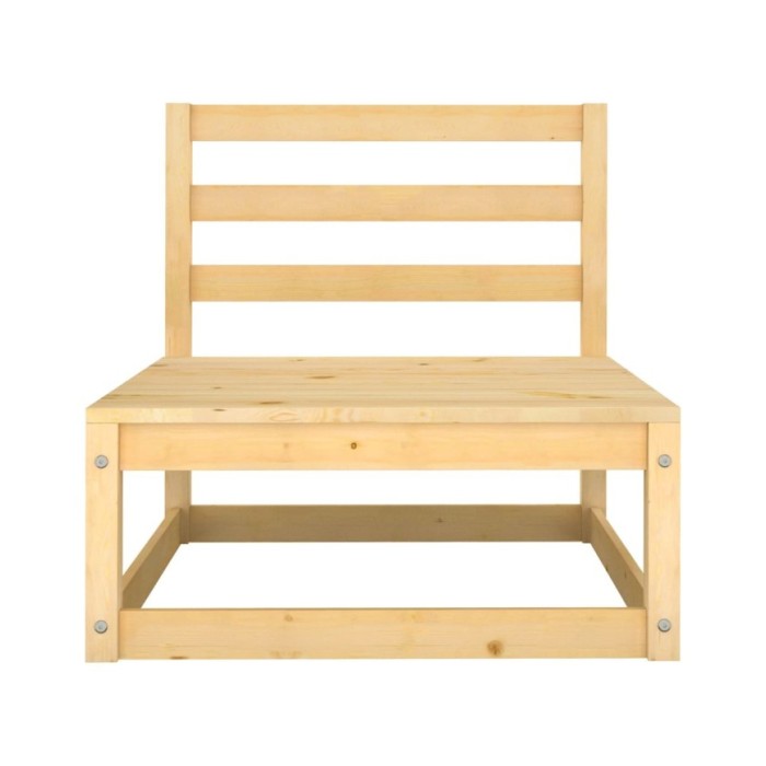 Salon de jardin 10 pcs avec coussins Bois de pin massif