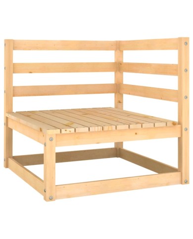 Salon de jardin 6 pcs avec coussins Bois de pin massif
