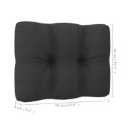 Salon de jardin 6 pcs avec coussins Bois de pin massif