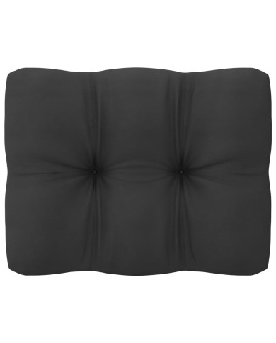 Salon de jardin 10 pcs avec coussins anthracite Pin massif