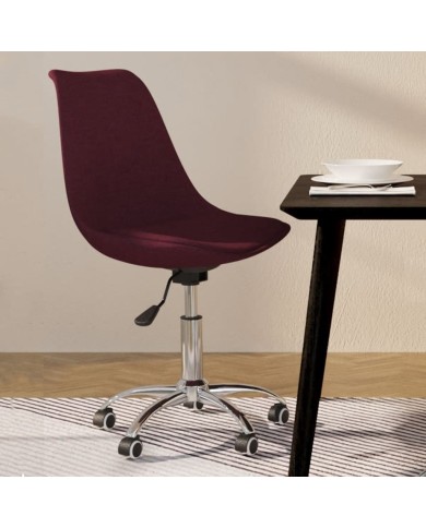 Chaise pivotante de salle à manger Violet Tissu