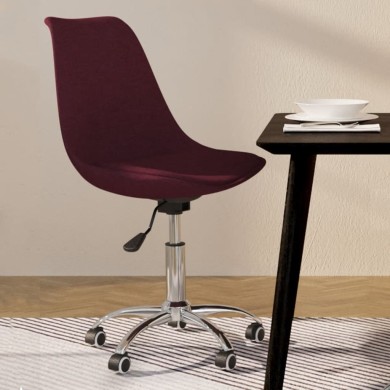 Chaise pivotante de salle à manger Violet Tissu