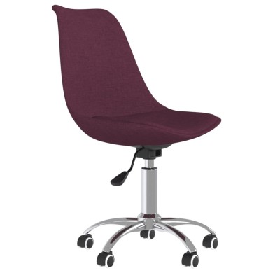 Chaise pivotante de salle à manger Violet Tissu
