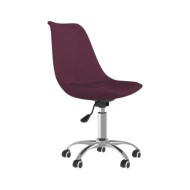 Chaise pivotante de salle à manger Violet Tissu