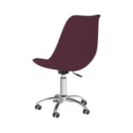 Chaise pivotante de salle à manger Violet Tissu