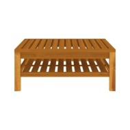 Salon de jardin 6 pcs avec coussin crème Bois d'acacia solide