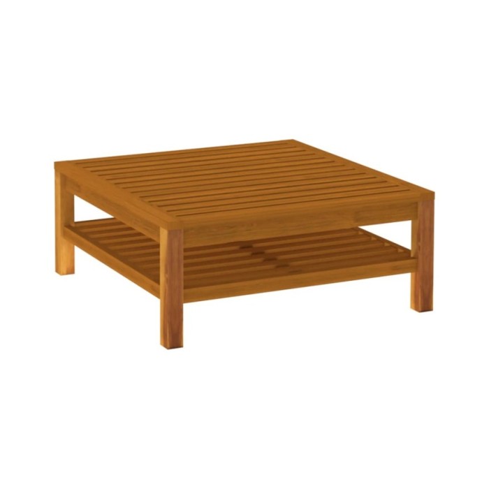 Salon de jardin 6 pcs avec coussin crème Bois d'acacia solide