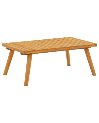 Salon de jardin 6 pcs avec coussins Bois d'acacia solide