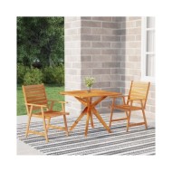 Ensemble de salle à manger de jardin 3 pcs Bois d'acacia solide
