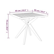 Ensemble de salle à manger de jardin 3 pcs Bois d'acacia solide