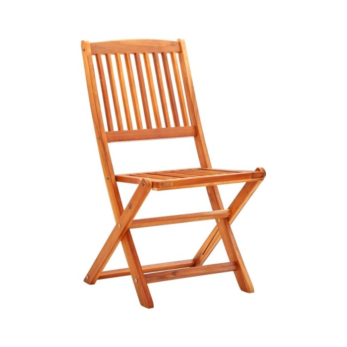 Chaises de jardin pliables 8 pcs Bois d'eucalyptus massif