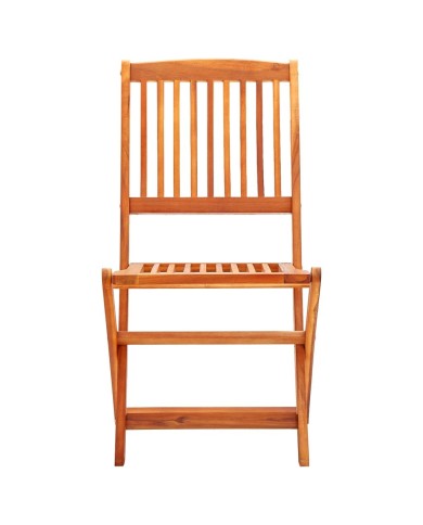 Chaises de jardin pliables 8 pcs Bois d'eucalyptus massif