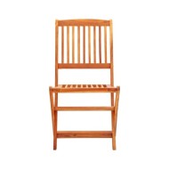 Chaises de jardin pliables 8 pcs Bois d'eucalyptus massif