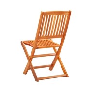 Chaises de jardin pliables 8 pcs Bois d'eucalyptus massif