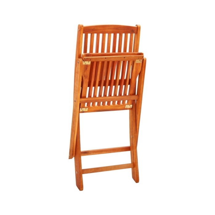 Chaises de jardin pliables 8 pcs Bois d'eucalyptus massif