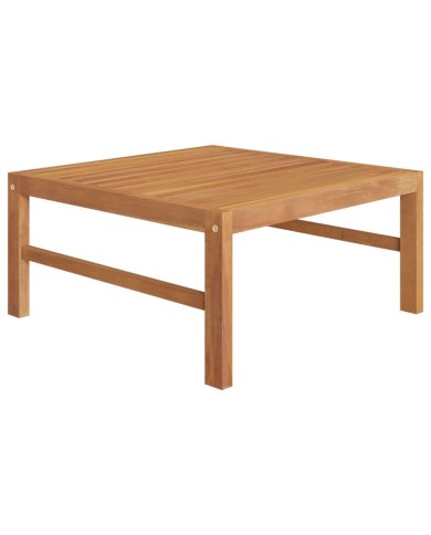 Salon de jardin 8 pcs avec coussins gris Bois de teck solide