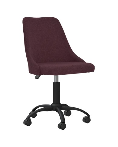 Chaise pivotante de bureau Violet Tissu