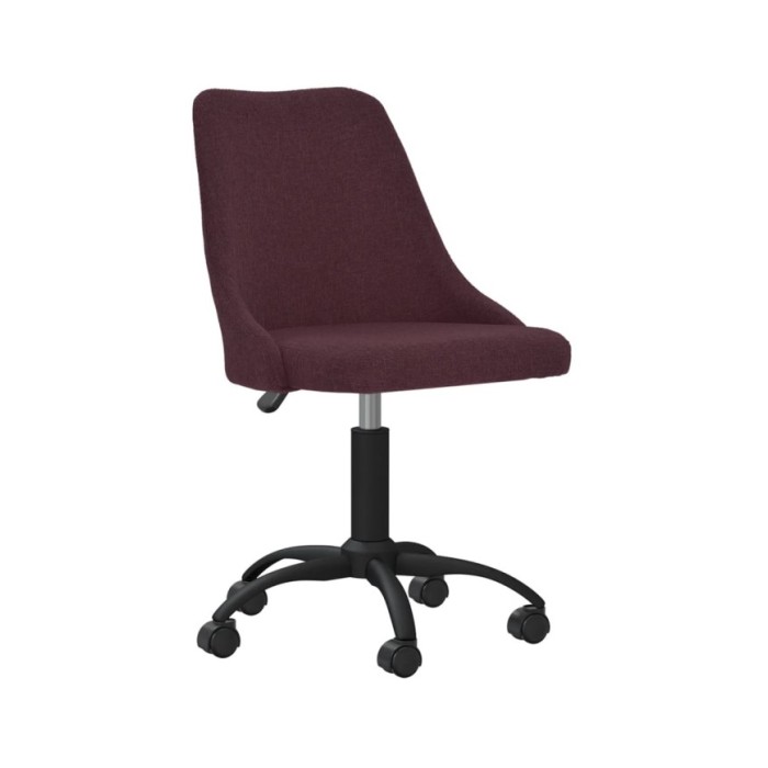 Chaise pivotante de bureau Violet Tissu