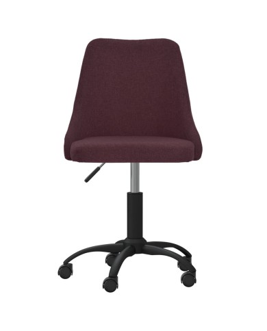 Chaise pivotante de bureau Violet Tissu