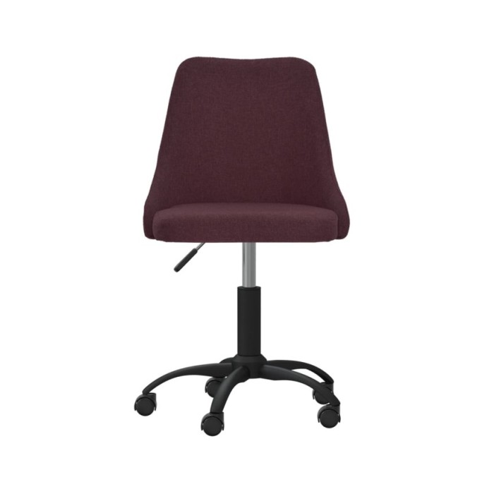 Chaise pivotante de bureau Violet Tissu