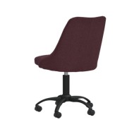 Chaise pivotante de bureau Violet Tissu